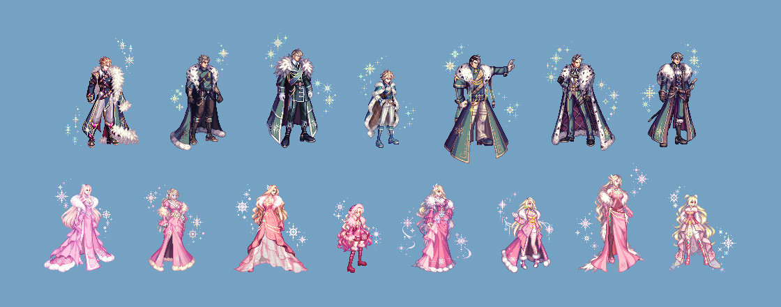 【外观图鉴：日服正式服0107版本】冰雪王国礼包/学院套通行券/雪法师活动等外观道具一览22