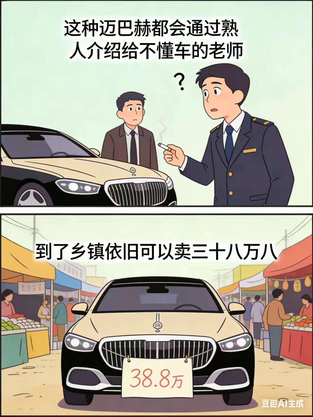 一辆迈巴赫！8