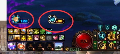 图里装备或技能图标位置自动变动1