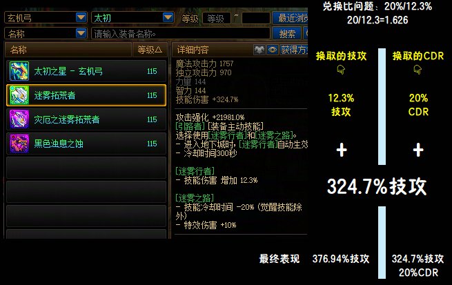 从混沌净化论CDR兑换比导致的错觉，解析如何正确认识大CDR装备的兑换关系4