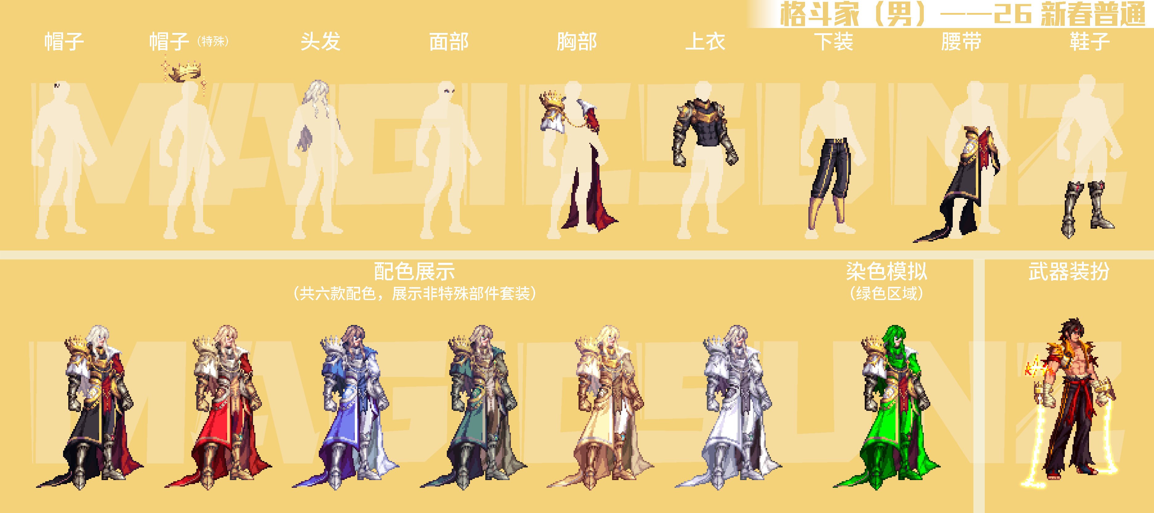 【评测：暖暖笔记】2026命运序列礼包时装点评——男格斗/女格斗/魔枪士(三)3