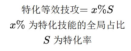 论特化率和占比如何计算特化装备的收益和影响特化装备的选择6