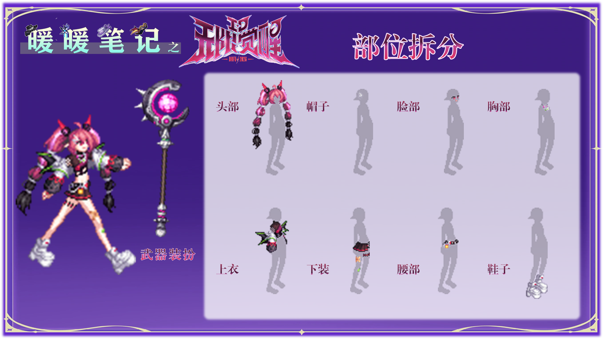 【攻略：暖暖笔记】潮流天团，闪耀出道~！——I-D无限觉醒时装拆解7